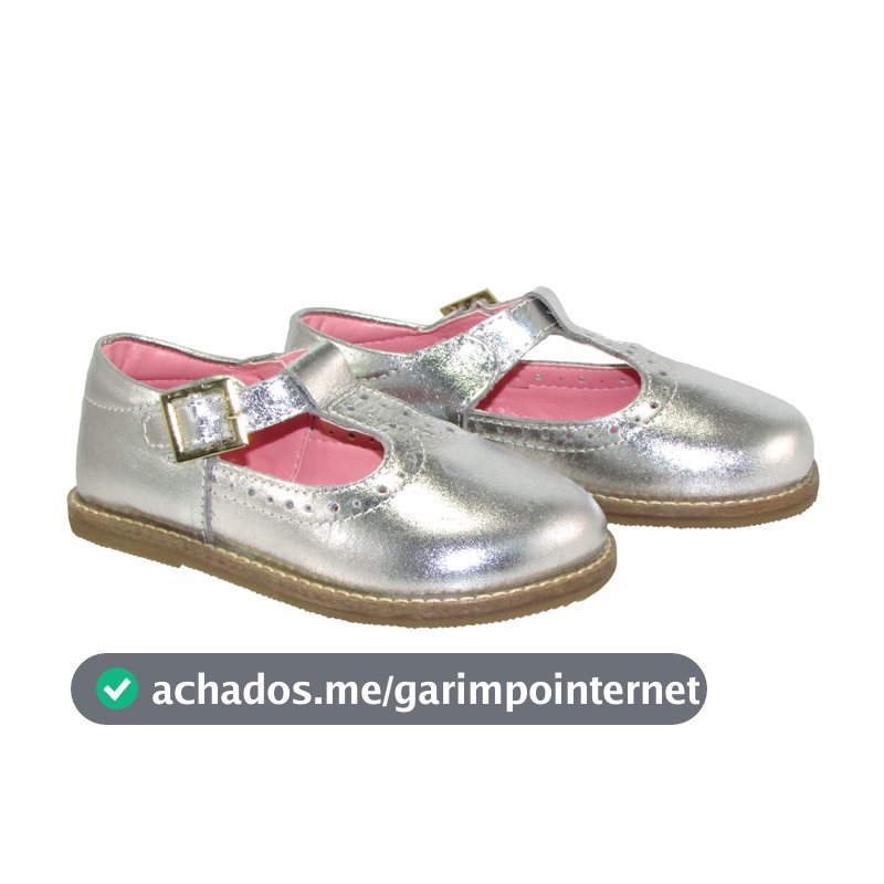 Sapatilha Infantil Menina Salomé Tira Fivela Casual Sapato Boneca Bico Redondo Leve Macia Confort