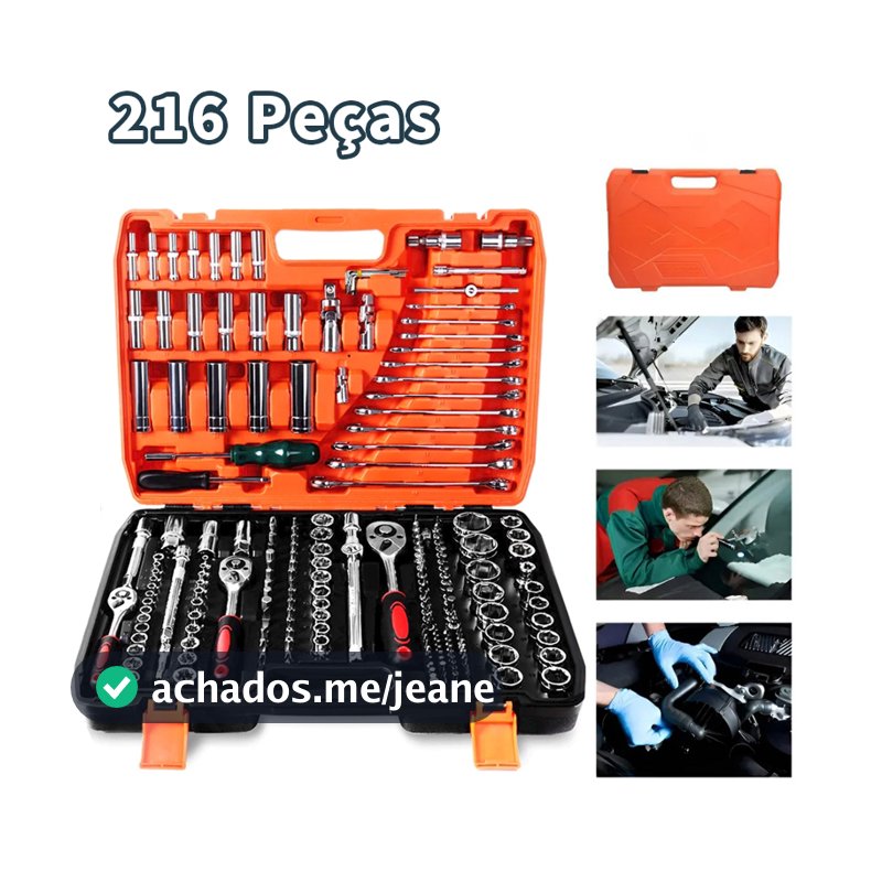 Kit De Ferramentas 84/108/216 Peças Jogo De Soquetes Chave Catraca Reversível Com Maleta Jogo De Ferramentas Completo