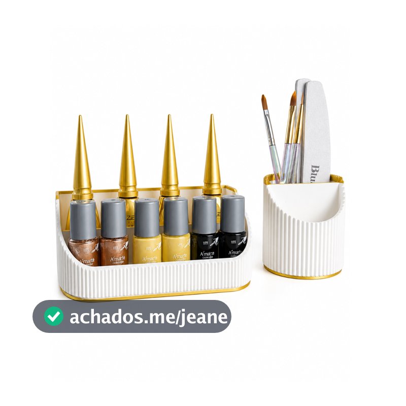 Organizador para Frascos Nail Designer Porta Esmalte Profissional Organizador de Mesa Manicure
