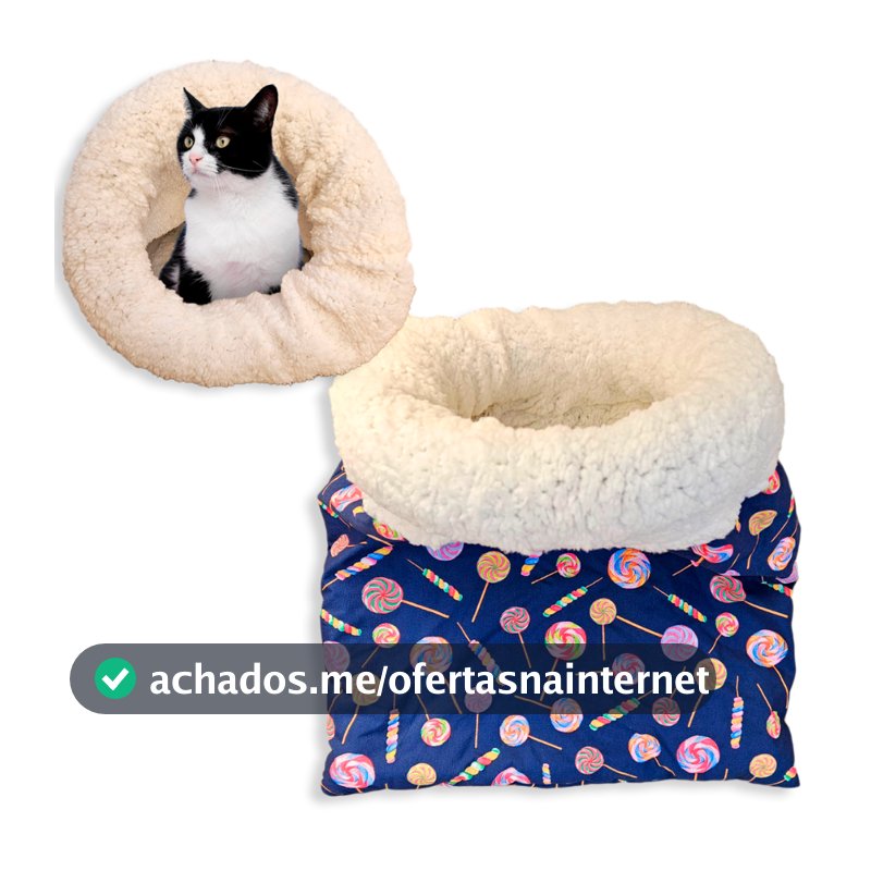 Cama Pet Toca Para Gatos Saco De Dormir Caminha Confortável