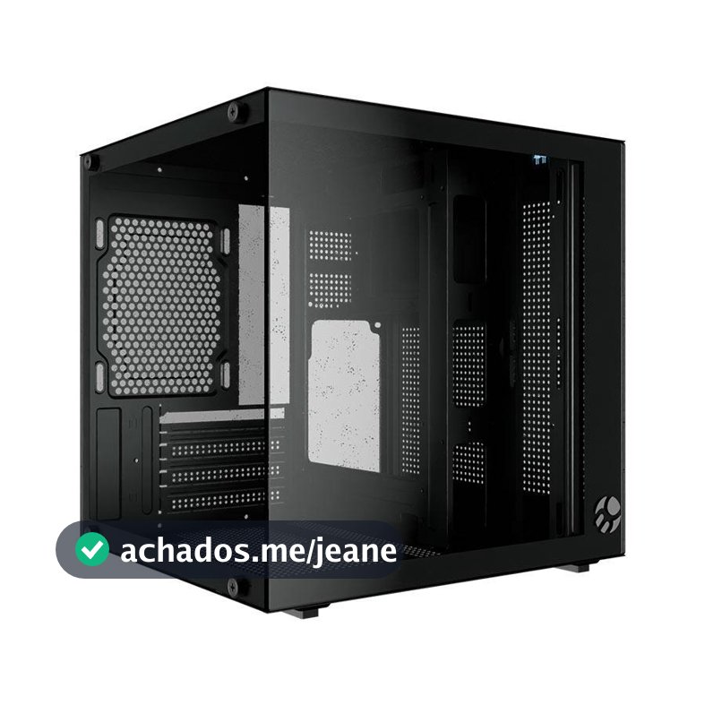 Gabinete Gamer Bluecase BG-066 Life, Mini-Tower, Lateral de Vidro, Preto, BG-066-LIFE-BK