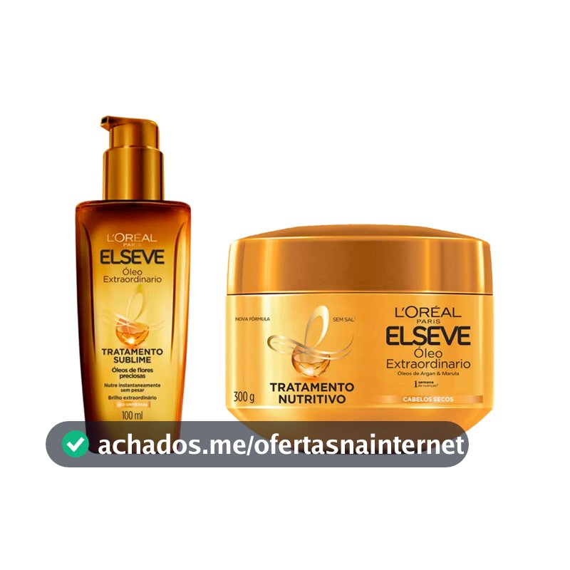 Kit Elseve Máscara Óleo Extraordinário + Óleo Extraordinário Loreal Paris - 2 Itens