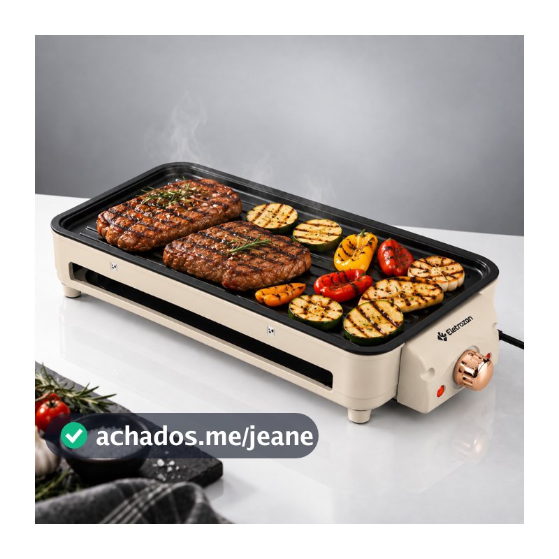 Churrasqueira Eletrica Para Bancada com pe Grill Sem fumaça Para Apartamento Eletrozon ELT-5720