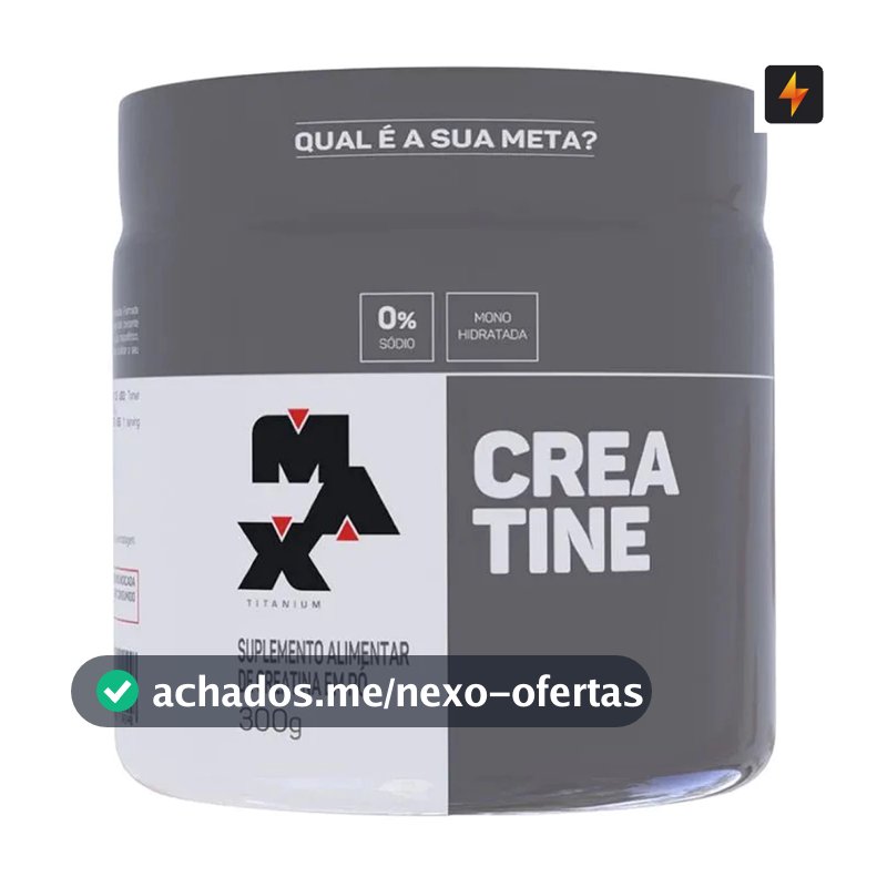 Creatina Monohidratada Pura Max Titanium 300g