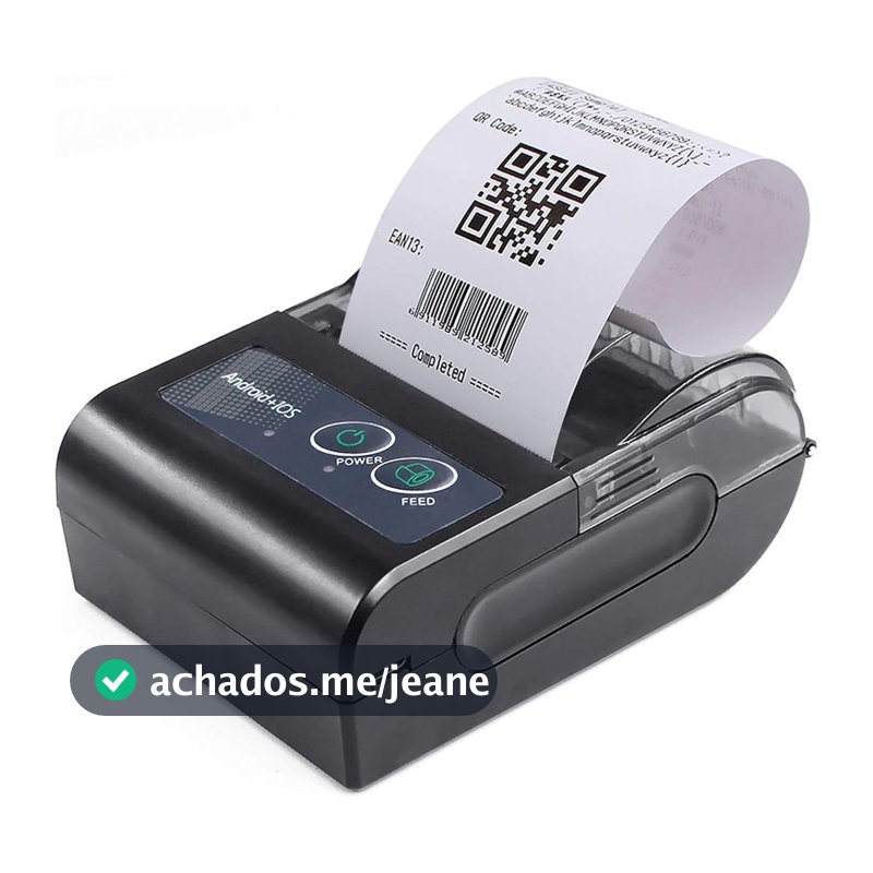 Mini Impressora Via Bluetooth Portátil Térmica 58mm Rapida