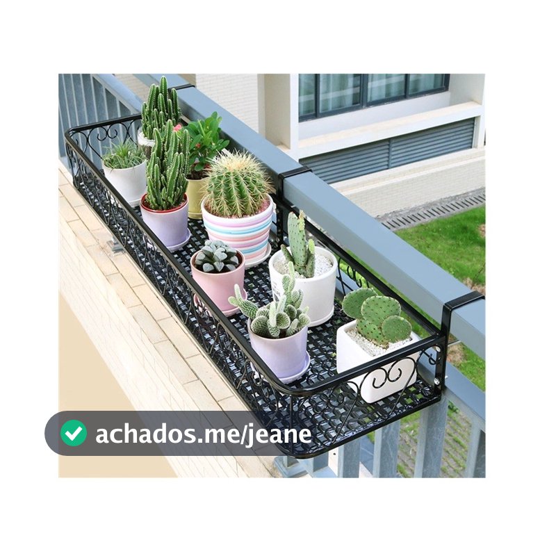 Suporte Vaso de Planta Sacada Apartamento Floreira 50cm Reforçado Bonsucesso