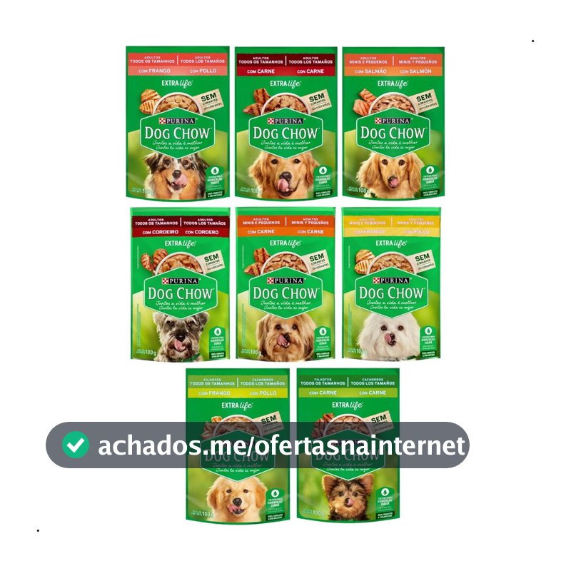 Kit 15 Sachês Dog Chow Ração Úmida Cachorro Sachê para Cachorro Sachê Dog Chow Caixa Sache Cachorro