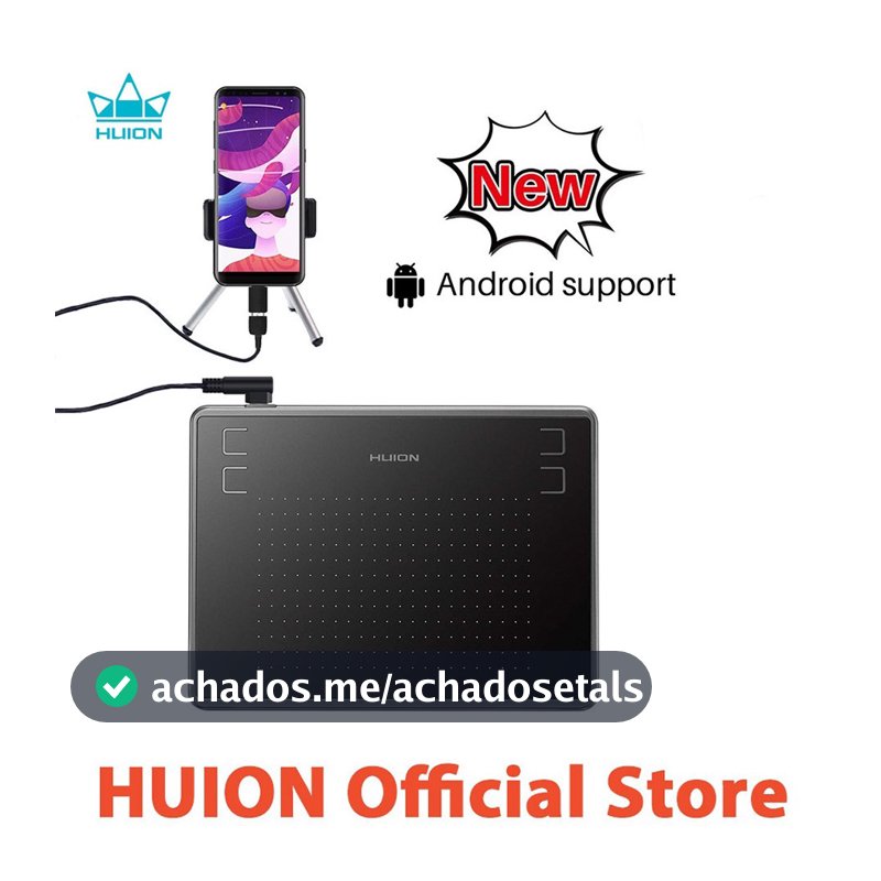 Mesa Digitalizadora android, Huion, H430P, Tablets de Design Gráfico, Black