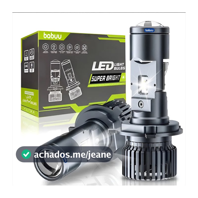 Par Ultra Led Lâmpada Super Led H4/H7 Mini Projetor LED 400w 60000lm Carros Motos 12V - 24V 6500K