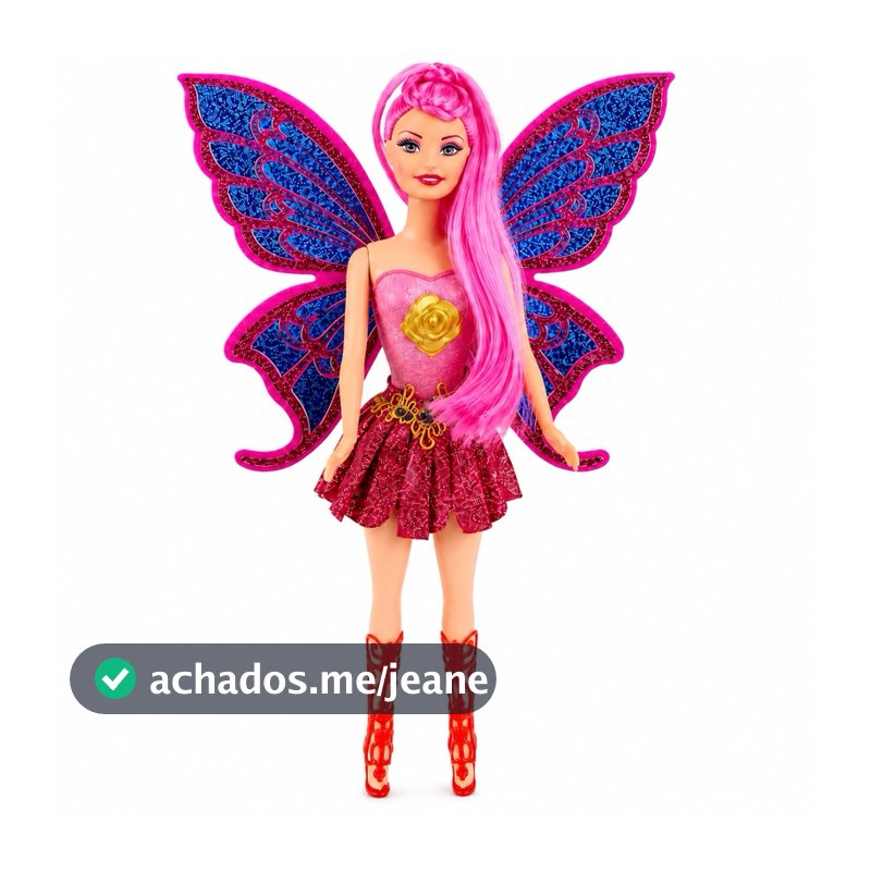 Boneca Fada Infantil com Asas Boneca Princesa Brinquedo Menina