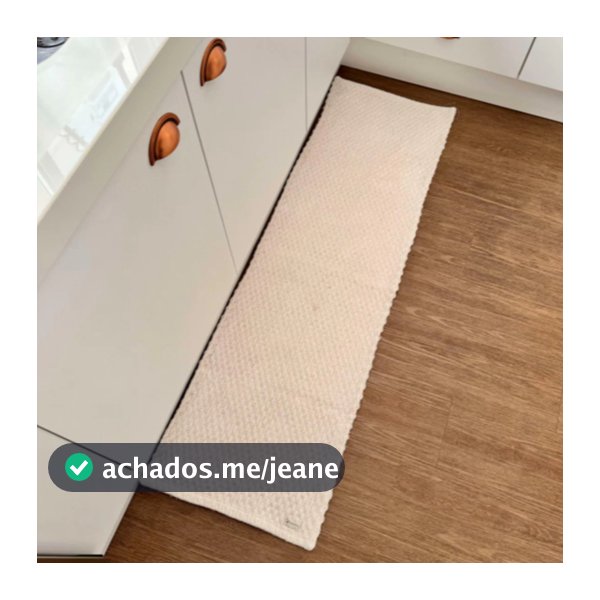 Tapete Tipo Passadeira Moderna Boho De Algodão 0,47m X 1,40m