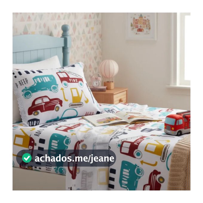 Jogo De Lençol Cama De Solteiro 2 Peças Estampado Infantil