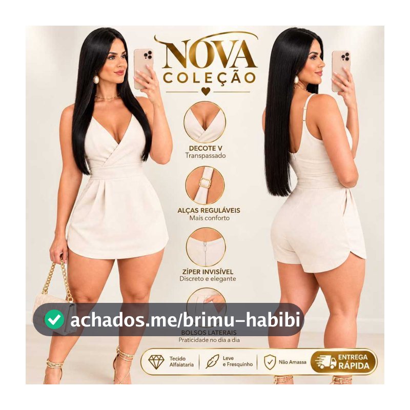MACAQUINHO SHORT SAIA FEMININO ALFAIATARIA NOVA COLEÇÃO  [M.G.GG.EG]