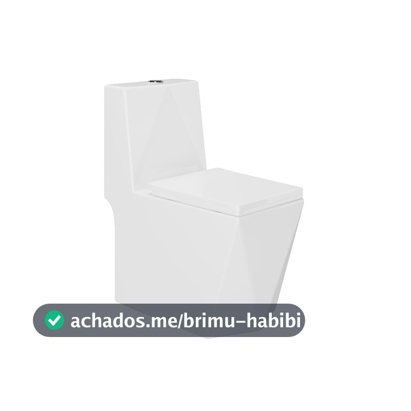 Vaso Sanitário Monobloco Cerâmica Modelo Diamante - VAB0005 Tubrax