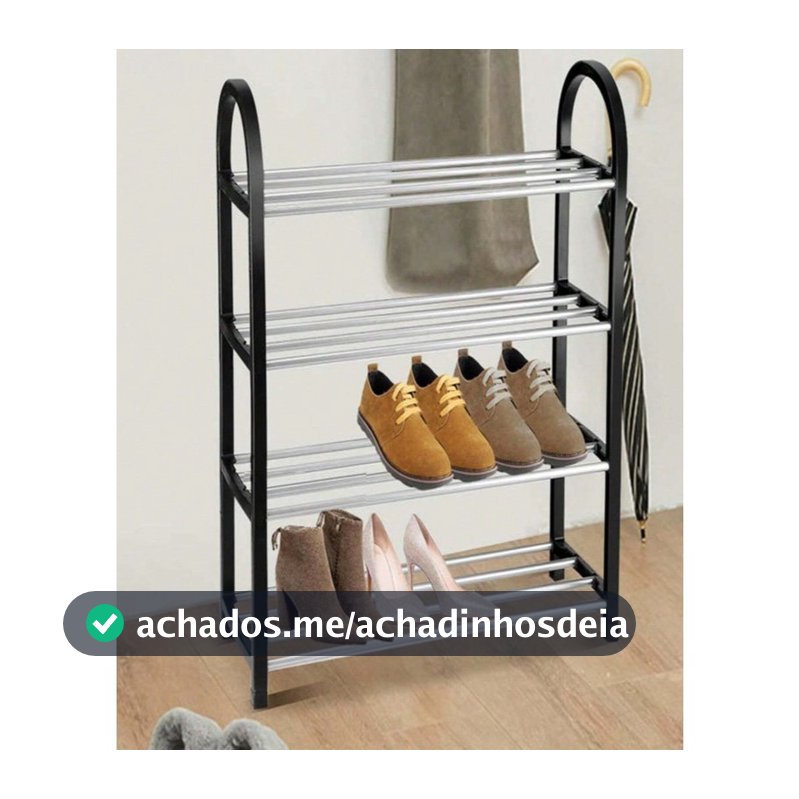 Sapateira 4 Andares 8 Pares de calçados Multiuso Para Casa Organizador