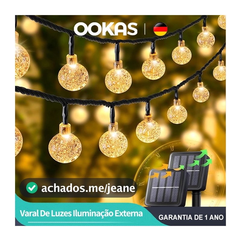 OOKAS 5/7/12M LED Varal De Luzes Iluminação Luzes De Natal Externa Decoração For Gambiarra Casamento Jardim