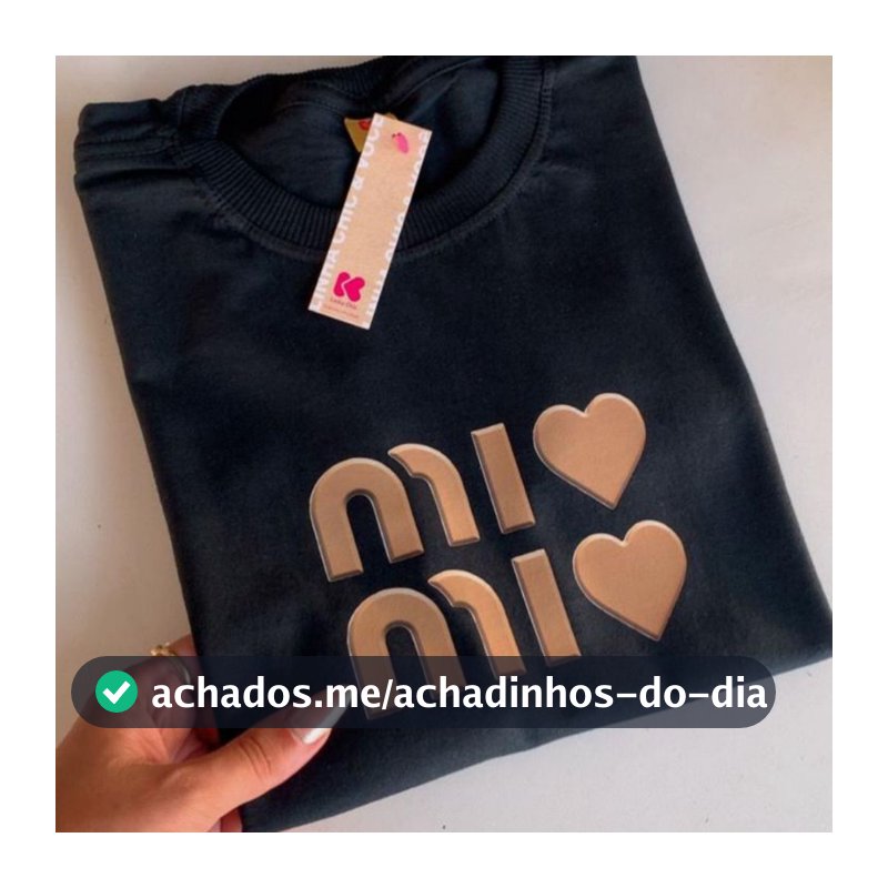 Blusa Feminina Algodão Premium Grande Estampada Gola Redonda Manga Curta Várias Cores Tendências