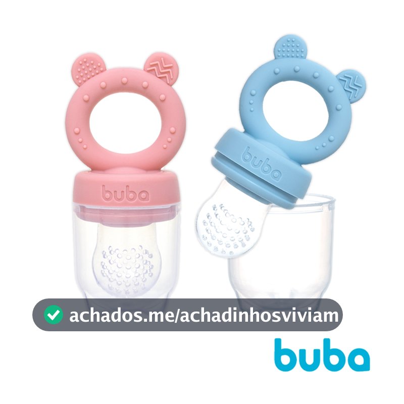 Porta Frutinhas Em Silicone Ursinho Com Mordedor Buba
