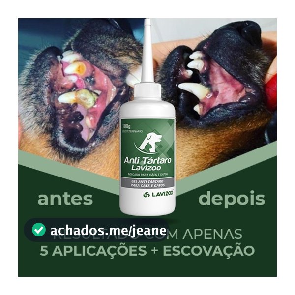 Anti Tártaro Lavizoo para Cachorro e Gatos 100g