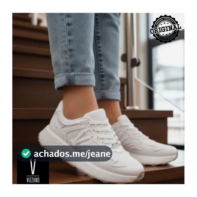 Tênis Vizzano Nylon Branco com solado ETPU Leve e Ultra Confortável |ORIGINAL|