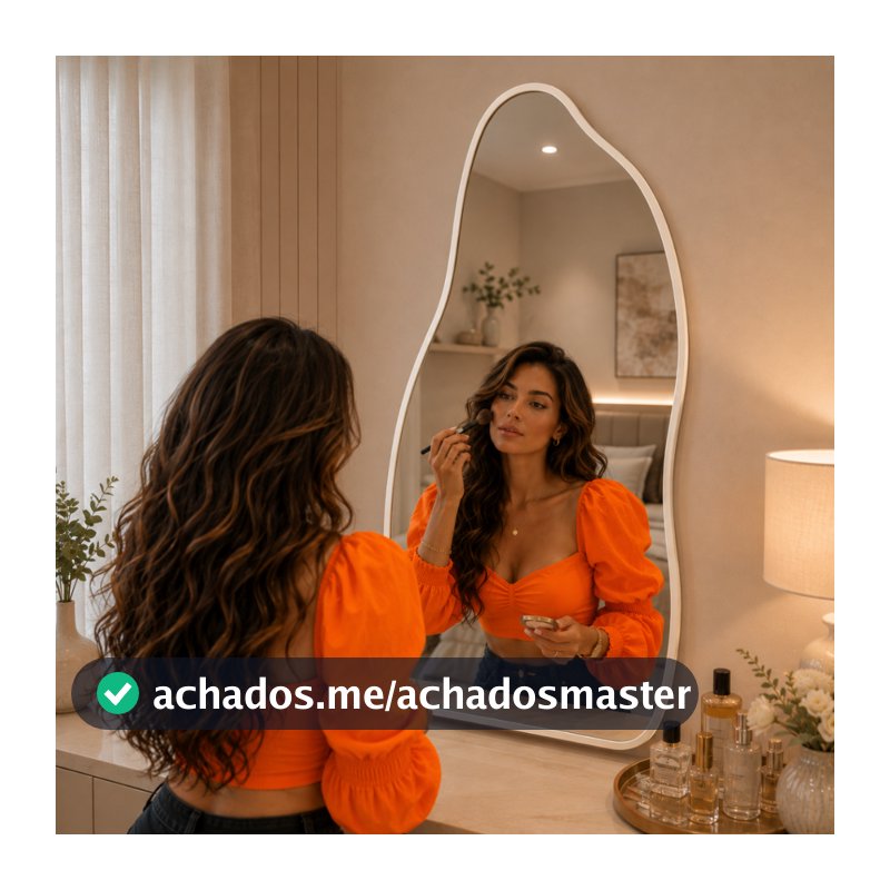 Espelho Grande Lopazzi 90x40 Moldura Alumínio Corpo Inteiro Magnus Flame Quarto Provador Pinterest