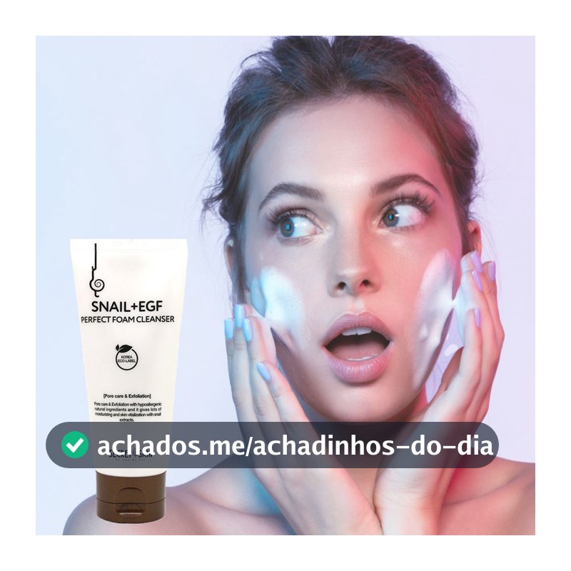 SECRET Skin Snail + EGF Perfeito Limpador De Espuma Facial 100ml Removedor De Limpeza De Pele Coreano