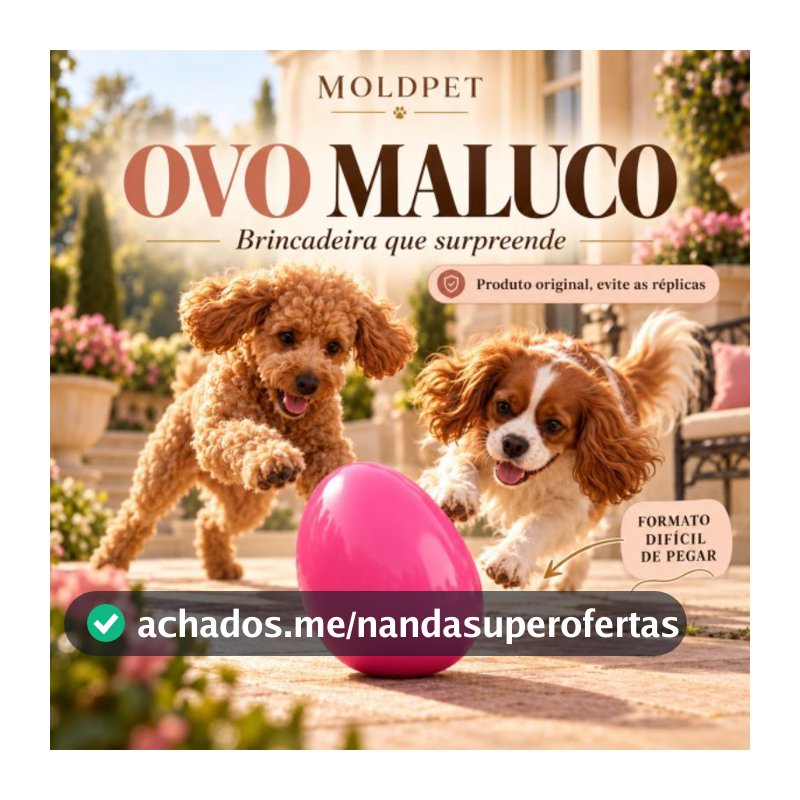 Brinquedo Mordedor para Cachorro Ovo Maluco Pet Interativo Resistente Antiestresse