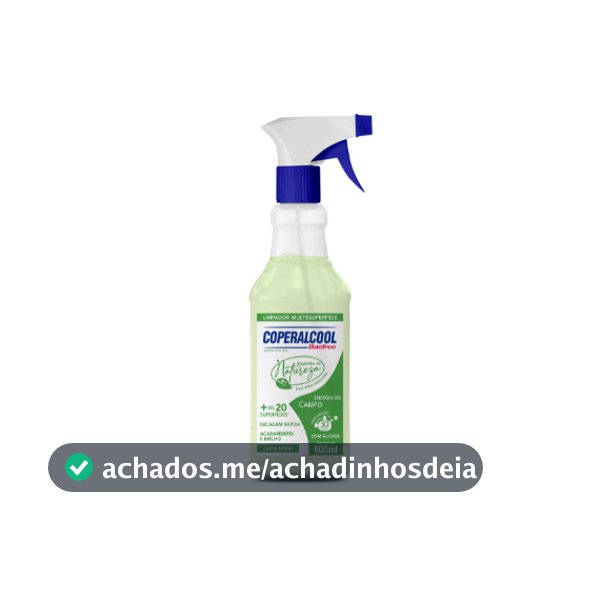 Coperalcool Bacfree Segredos da Natureza - 500ml - Energia do Campo