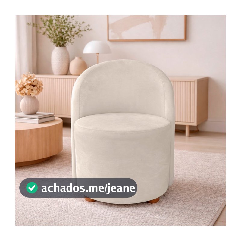 Poltrona Orgânica Denver Decorativa para Sala Quarto Veludo