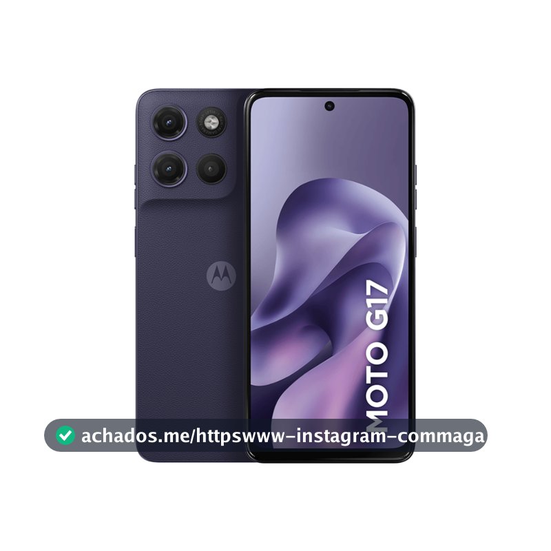 Smartphone Motorola Moto G17 256GB, 4G, 12GB RAM Boost, Tela 6.7 FHD+, Câm. 50MP - Roxo