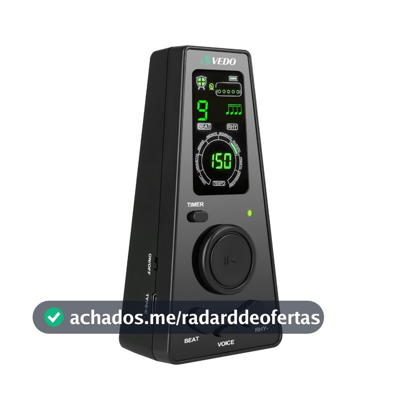 Metrónomo digital eletrónico Temporizador Metrónomo eletrónico universal com controlo de volume para piano, guitarra
