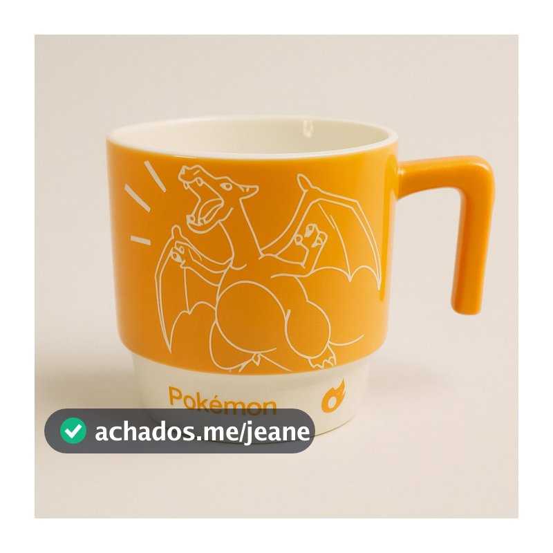 Caneca Oficial e Licenciada - Pokémon -  Charizard - 320 ml - Presente Geek Imperdível!