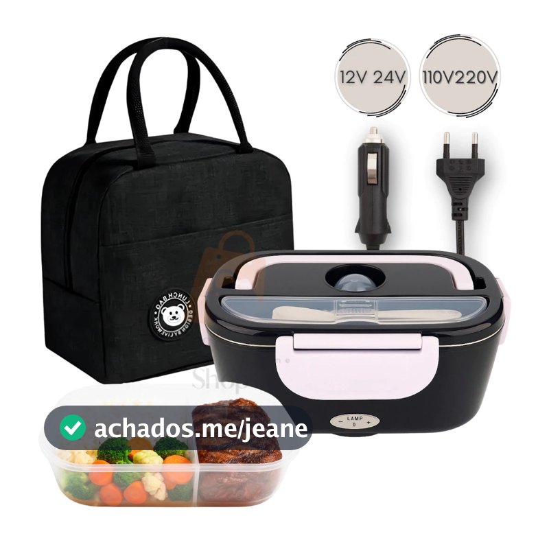 1.5L Marmita Elétrica Veicular Bivolt P/ Carro Casa Taxi Uber Caminhão 12V 24V 110V 220V
