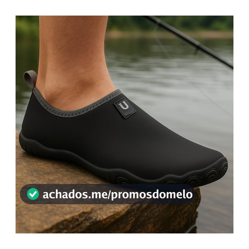 Sapatilha Aquática Pesca Praia Cachoeira Aventura Leve Confortável Antiderrapante