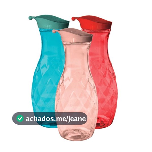 Garrafa Cristal 1200ml Color Sortida Ideal para Armazenamento de Bebidas e Uso Diário em Casa