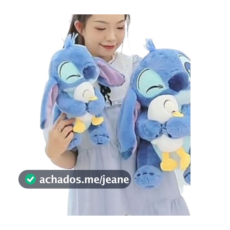 Pelúcia Stitch Abraçando um Patinho | Presente Perfeito para Quem Ama Fofura crianças presente ideal