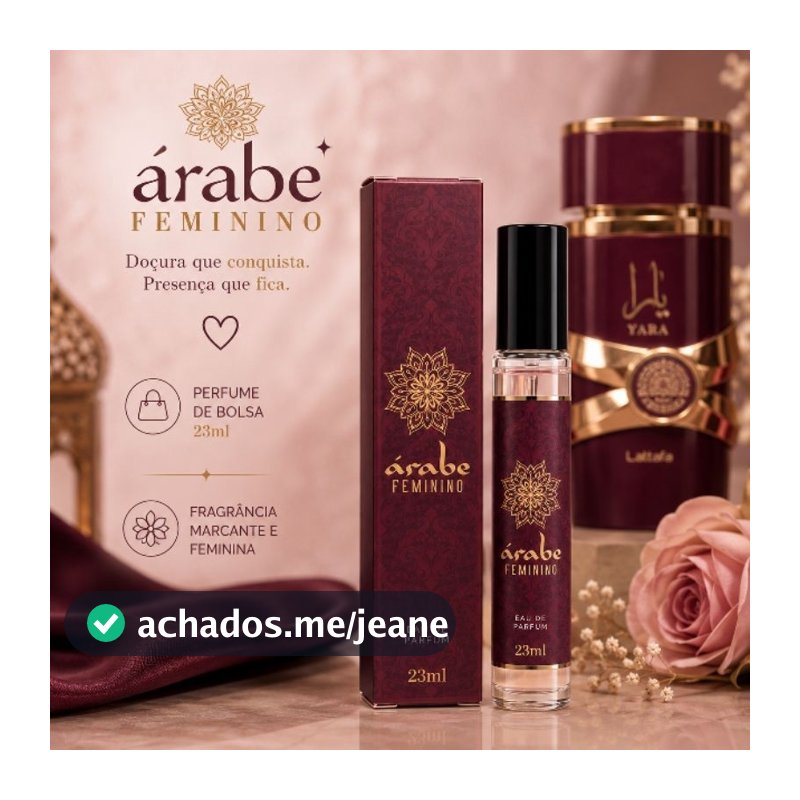 Perfume Árabe | Perfume de bolsa | Perfume Contratipo 23ml | Prático 23ml | Mini Perfume | Perfume Miniatura