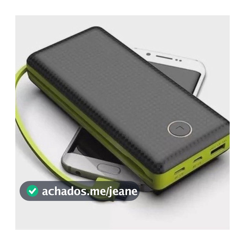 Carregador Portátil Bateria Power Bank 20000mah PN-959 REAL LIFE.BR
