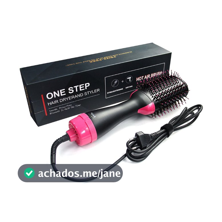 Escova Secadora Alisadora Modeladora 1000w Uso Profissional E Chapinha Triondas Original Modeladora Cabelo Profissional