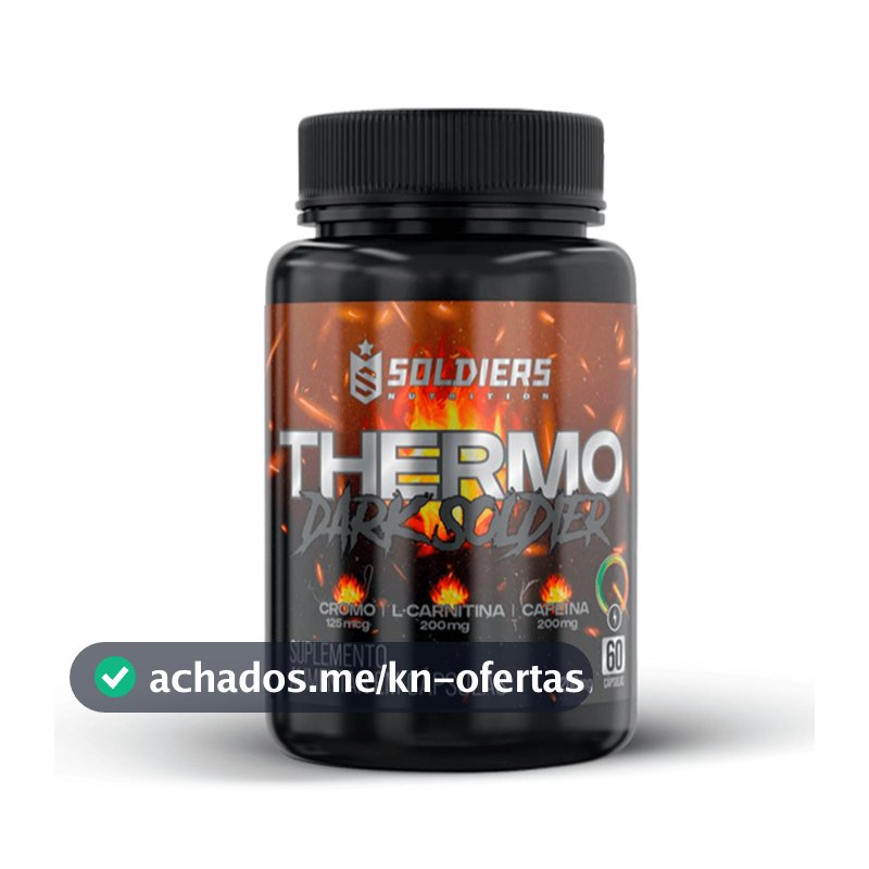 Termogênico Dark Soldier 100% Importado Soldiers Nutrition Cafeína Energia Queima de Gordura Definição Corporal