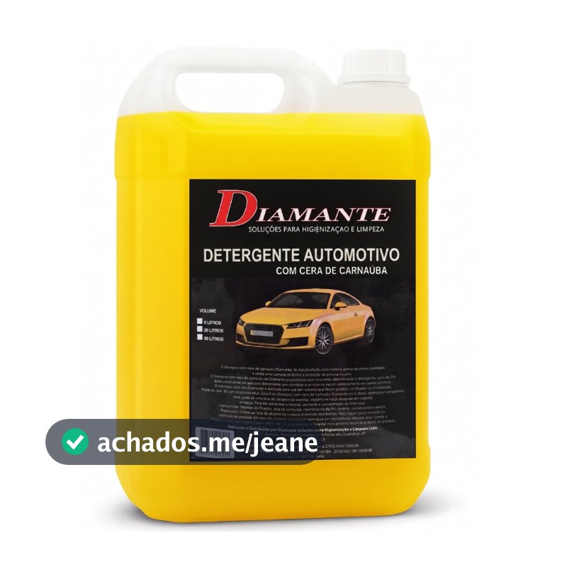 Shampoo Automotivo com Cera de Carnaúba 5 L – Brilho e Proteção