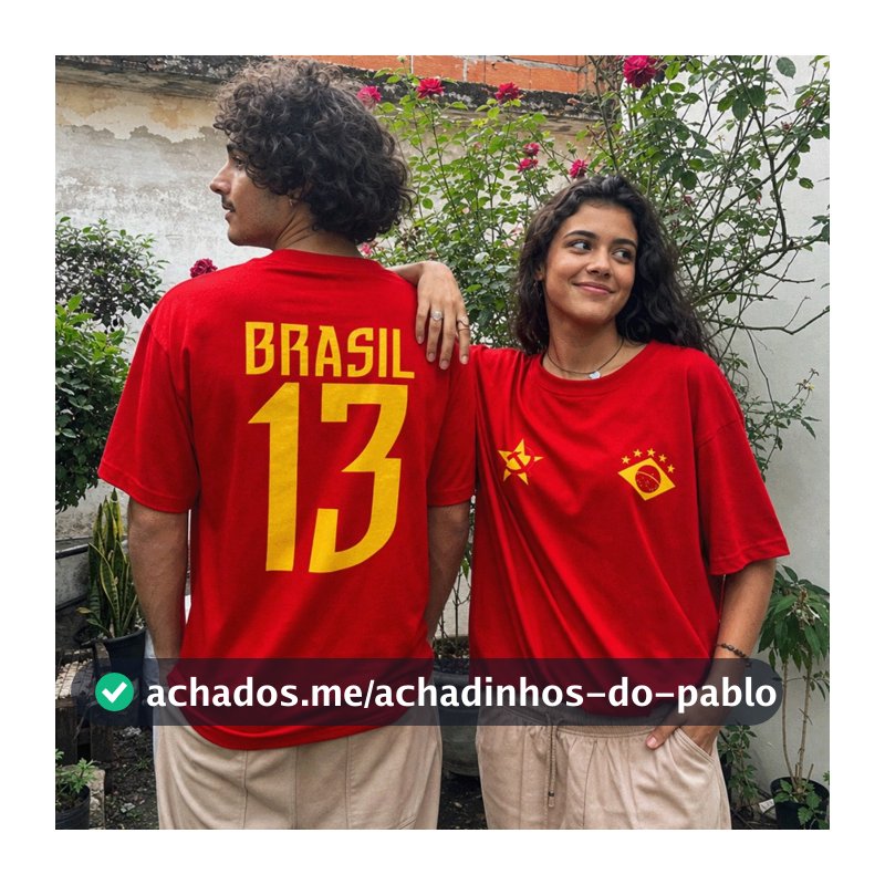 Camisa Camiseta Brasil 13 Comunista Unissex em Algodão Premium Edição Copa do Mundo 2026
