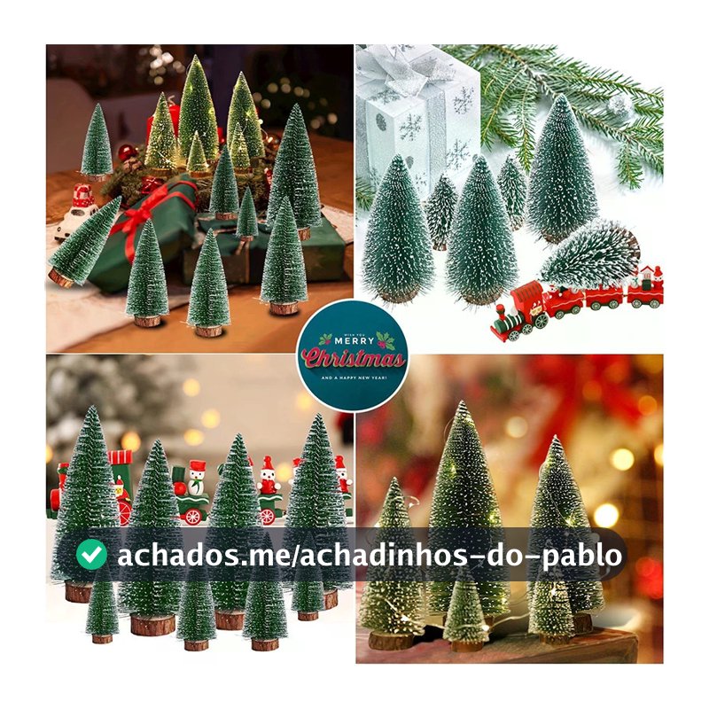 Mini Árvore de Natal Artificial 10/15/20/25/30cm Madeira Decoração de Mesa Casa Quarto Enfeite Natalino Pequena Pinheiro