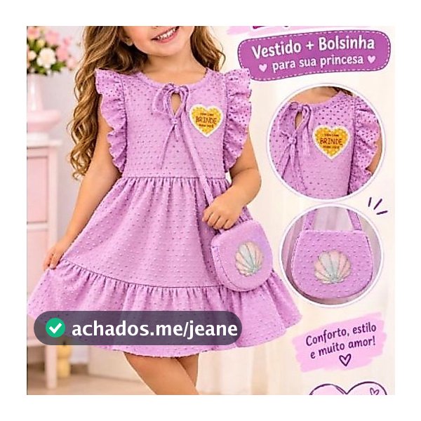 VESTIDO LINDO PARA SUA PRINCESA  ELEGANTE E DE QUALIDADE  TAMANHOS 1, 2, 3, 4 ,6 APROVEITE  A PROMOÇÃO