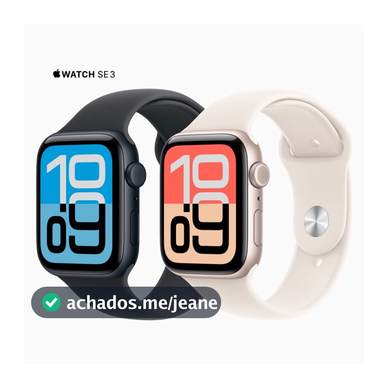 Relógio Apple Watch Series SE 3 GPS 40mm 44mm Alumínio Esportiva com Garantia Apple com Nota Fiscal