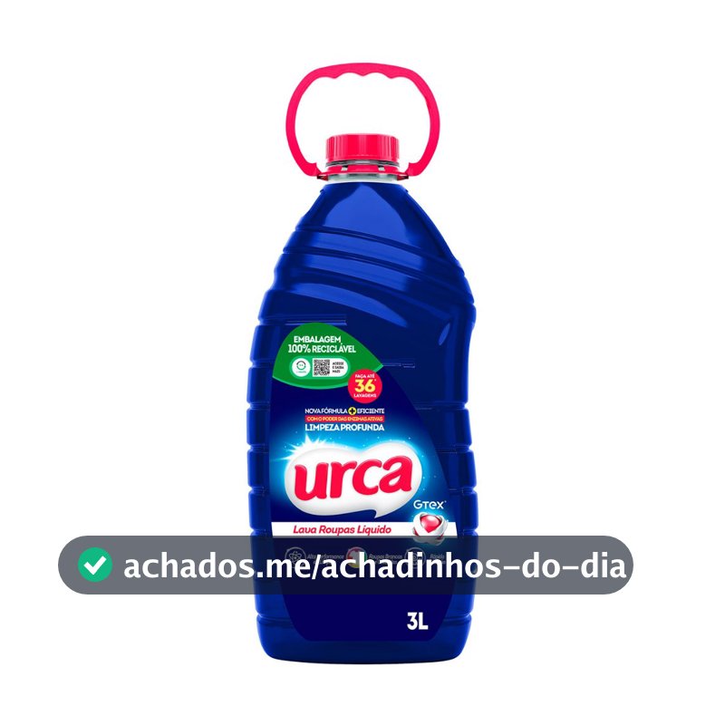 Lava Roupas Liquido  Urca Azul - 3l