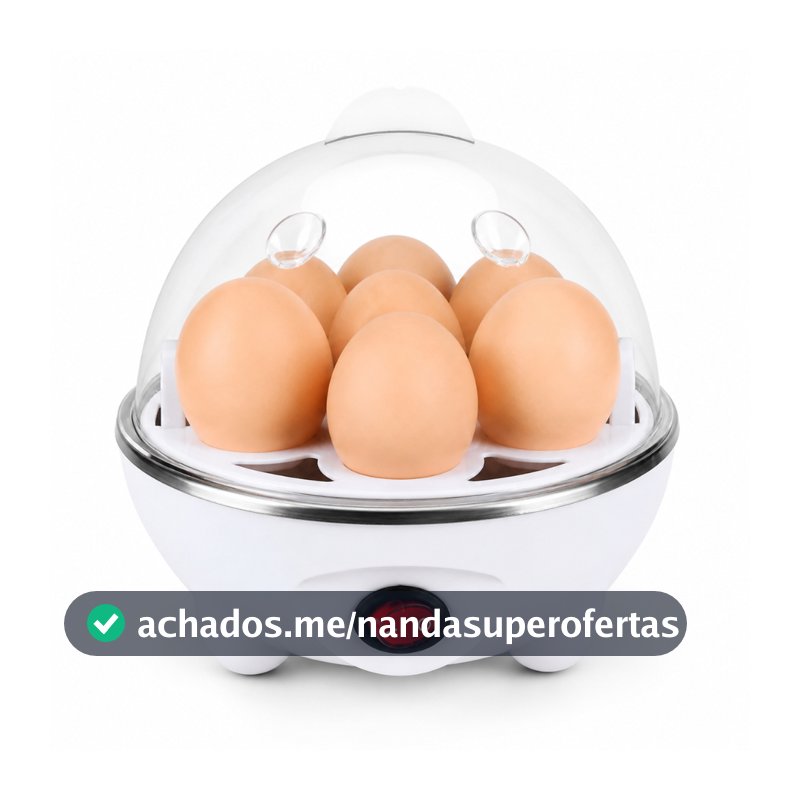 Cozedor Aquecedor Portátil para até 7 Ovos Elétrico 220V Prático Cozinha
