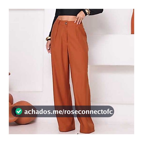 calça pantalona social com pasante tecido sensorial