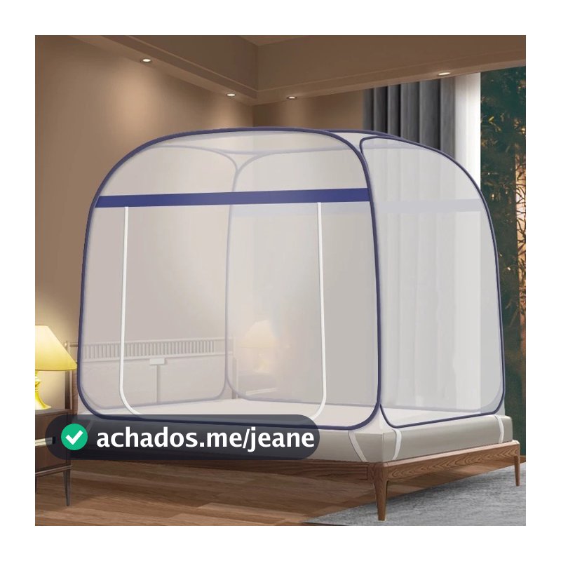Mosquiteiro Tela Protetora Mosquito Pernilongo e Insetos Rede Tenda Para Cama 1.5m x 2m