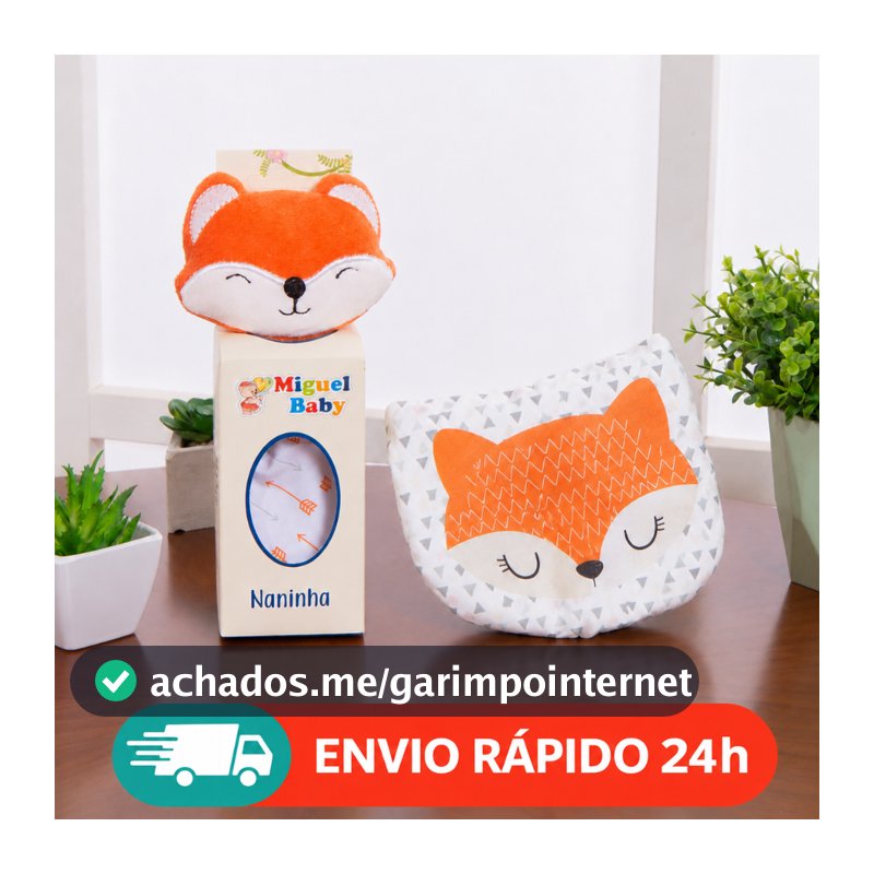 Travesseiro bebê anatômico naninha prendedor de chupeta travesseirinho e naninha menina menino 2pçs